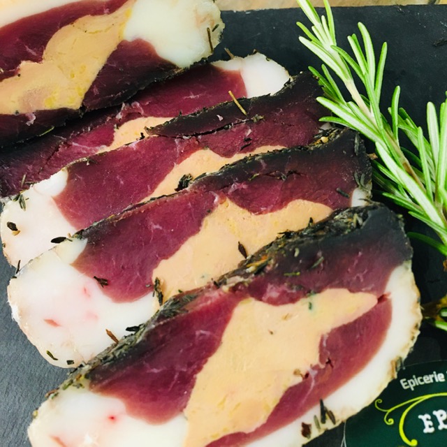 canard - magret fumé farci au foie gras /230g (surgelé)
